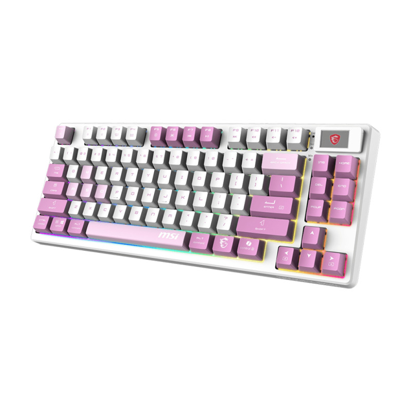 Teclado MSI FORGE GK600 TKL WIRELESS VIOLET RGB 2.4G inalambrico Bluetooth y USB 2.0  Switches Mecanicos Lineales image 3